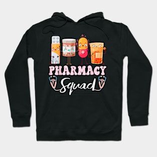 Pharmacy Squad Valentines Cute Pills Pharmacist Pharm Tech Hoodie